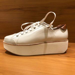 Flamingo Tatum White Platform Sneakers - Size 39